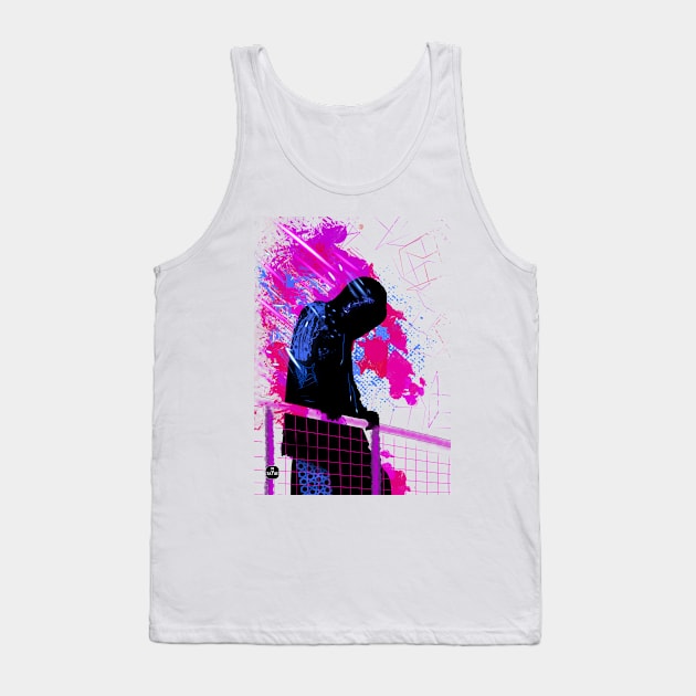 Cyberpunk Boy WHITE Tank Top by MrZayas.ART